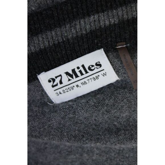 27 Miles Womens Button Down Cardigan Sweater Gray Wool Size Extra Small - Picture 6 of 6